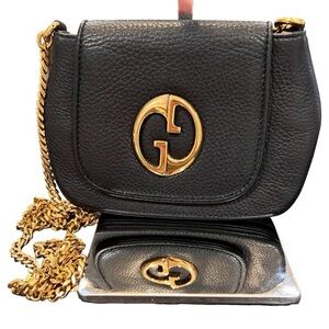 Rare Vintage Gucci 1973 Chain Shoulder Crossbody Bag